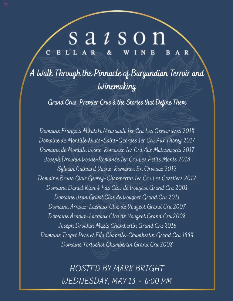 The Heart of Burgundy- Grand Crus, Premier Crus & The Stories that Define them